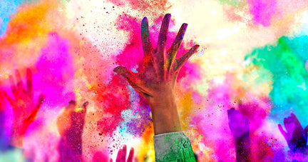 splash of colours during holi