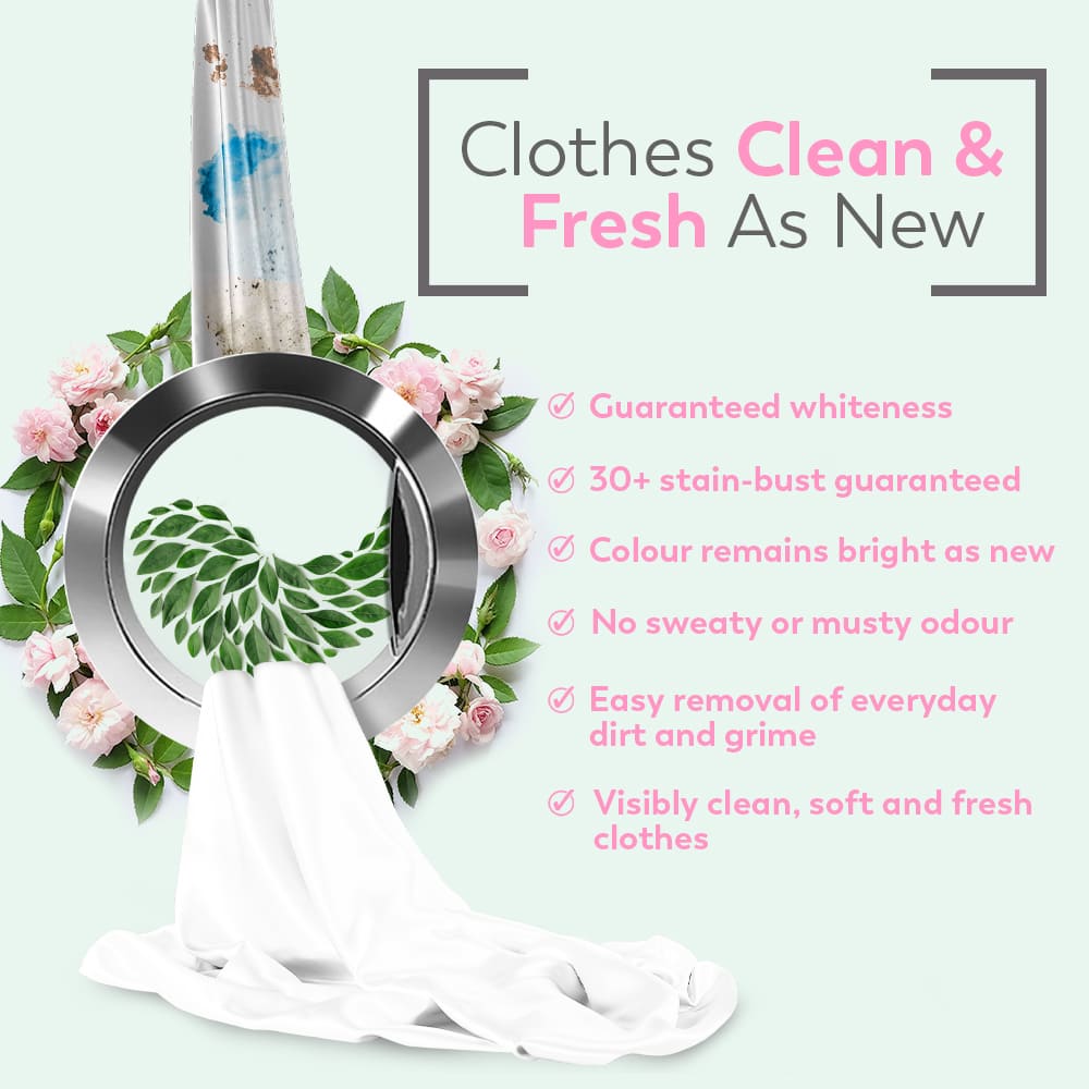 Liquid Detergent Advance Care Blooming Garden + Fabric Conditioner Jasmine Grandeur + Floor Cleaner Floral Fresh